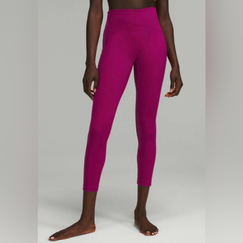 Lululemon InStill High Rise 25” Tights Leggings Magenta Purple Size 10